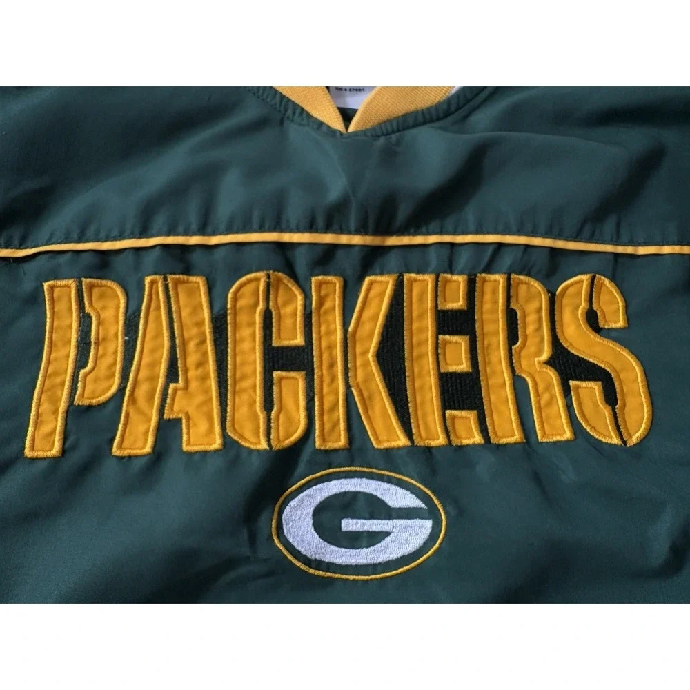 Reebok NFL Team Apparel windbreaker size youth L 14-16‎ greenbay packers